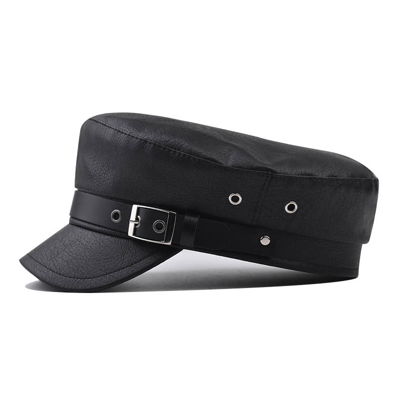 Genuine Leather Flat Hat Luc. 45