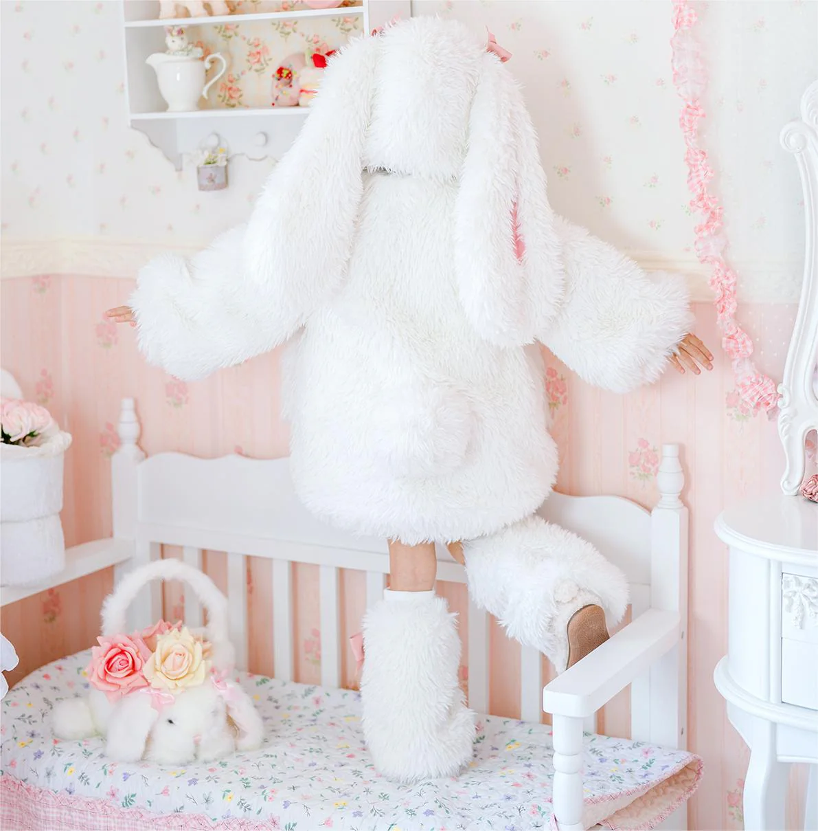 Fluffy Bunny Suit For Kids and Adults - HoneyJoyBoxFluffy Bunny Suit For Kids and Adults - HoneyJoyBox