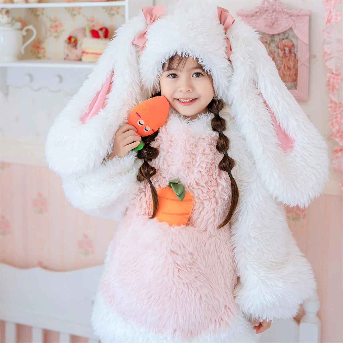 Fluffy Bunny Suit For Kids and Adults - HoneyJoyBoxFluffy Bunny Suit For Kids and Adults - HoneyJoyBox