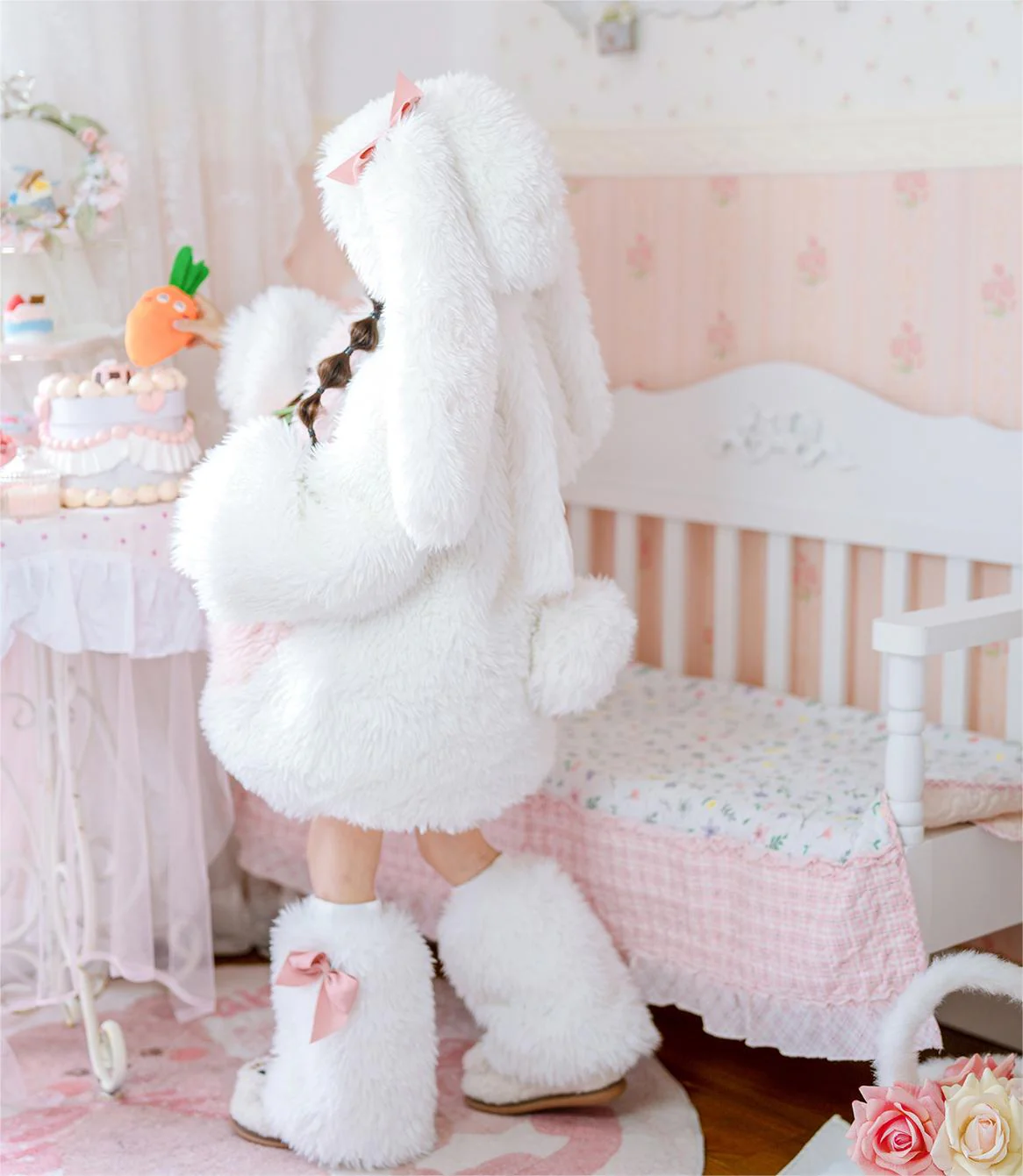 Fluffy Bunny Suit For Kids and Adults - HoneyJoyBoxFluffy Bunny Suit For Kids and Adults - HoneyJoyBox