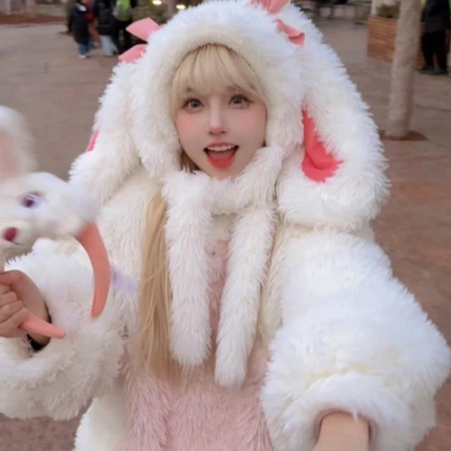 Fluffy Bunny Suit For Kids and Adults - HoneyJoyBoxFluffy Bunny Suit For Kids and Adults - HoneyJoyBox