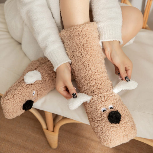 Puppy warm cotton slippers - HoneyJoyBoxPuppy warm cotton slippers - HoneyJoyBox