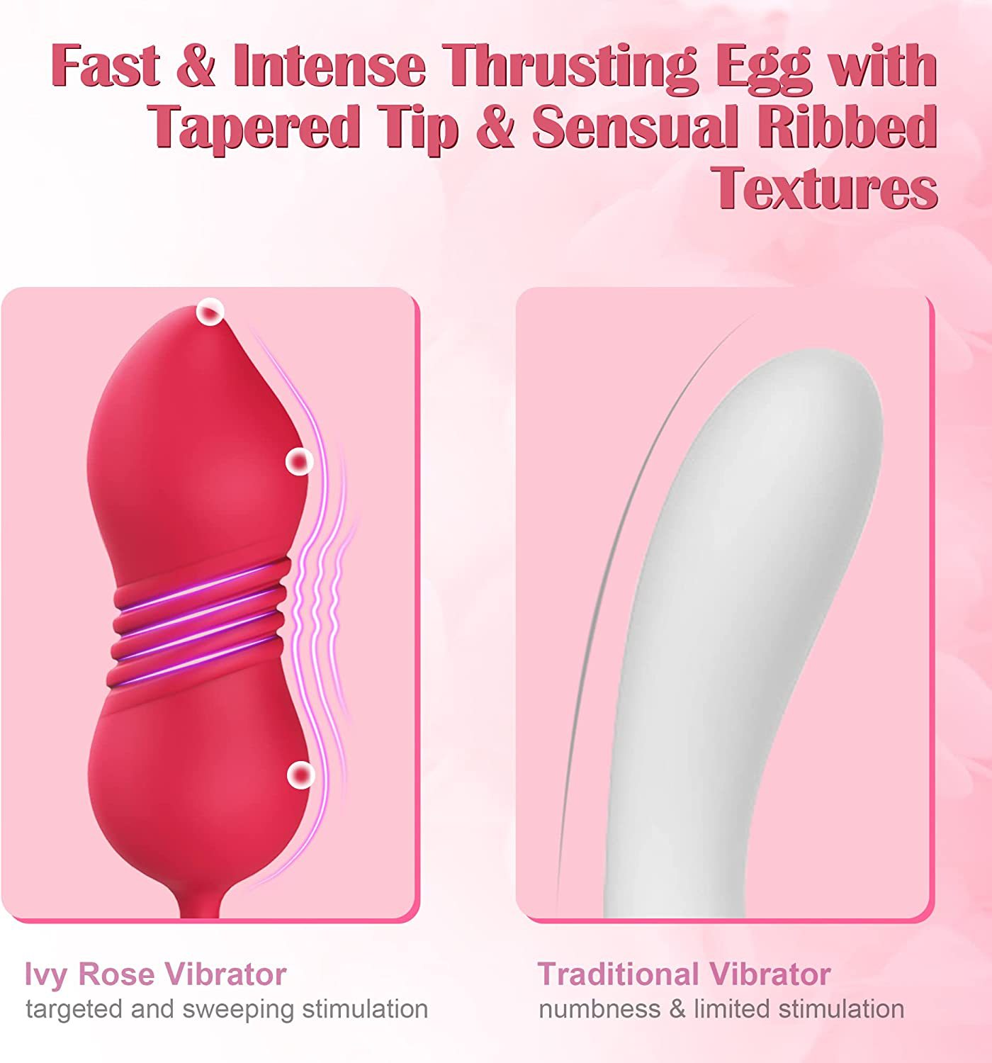 S475-7 3 Pistils 9 Modes 4 in 1 Rose Toy with Telescopic Egg