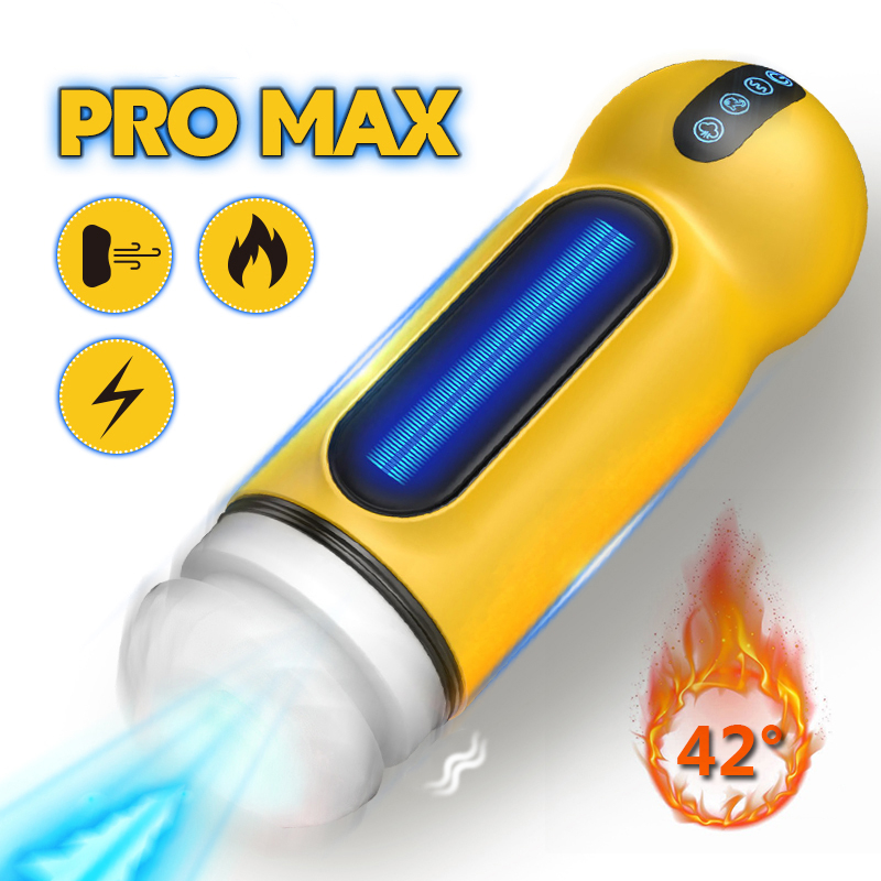 Interactive Vioce Heating Sucking And Vibrating Blowjob Male Masturbator