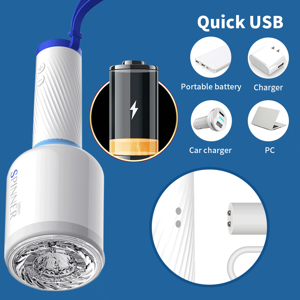 Automatic Rotation Masturbator Cup Blowjob Vaginal Pocket Pussy Penis Exerciser