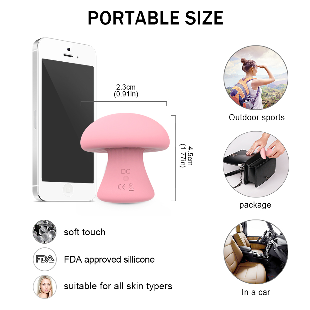 Small Mushroom Vibrating Massage Mini Vibrating Stick