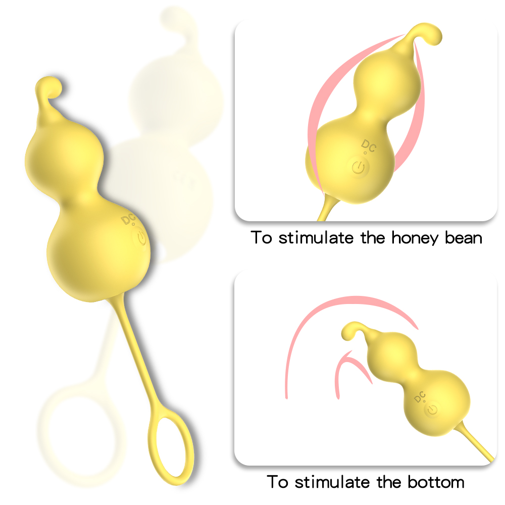Gourd Heating G-spot Vibrator Anal Plug Vaginal Balls Kegel Exerciser For Adult