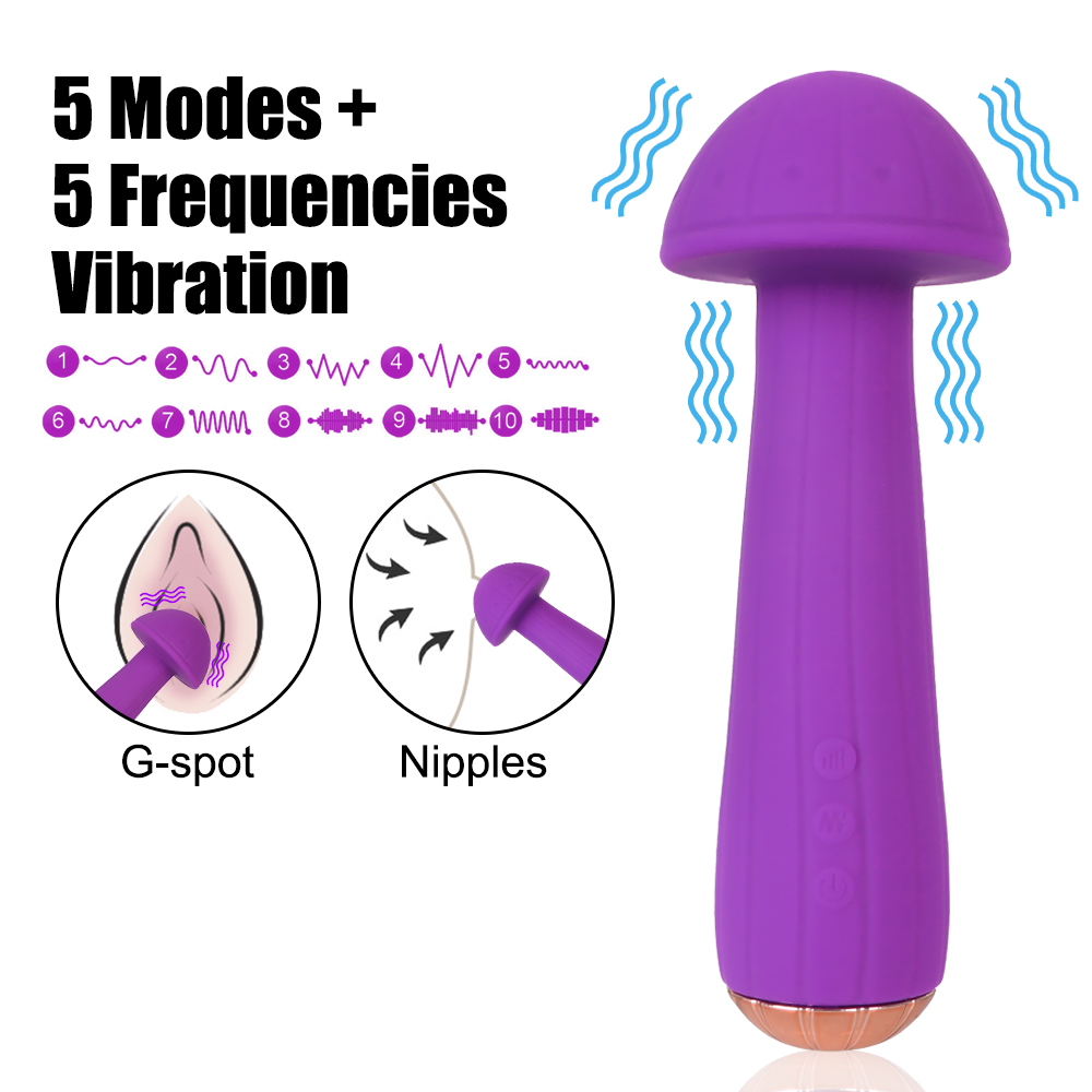 Mushroom Head Wand Vibrator