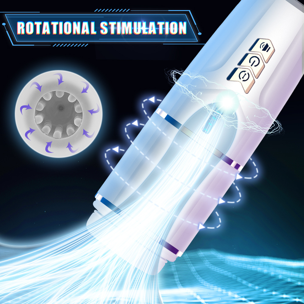 Fully Automatic Male Aircraft Voice Type Rotating Telescopic Vibration Masturbator