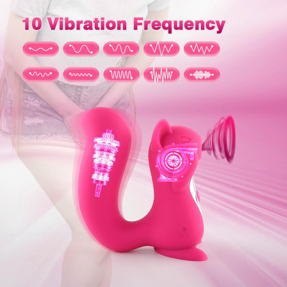 Squirrel Suction Vibrator Clitoral G-spot Stimulator