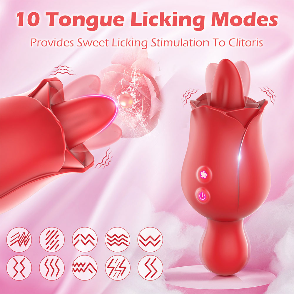 Rosie Rose Tongue Flower Toy