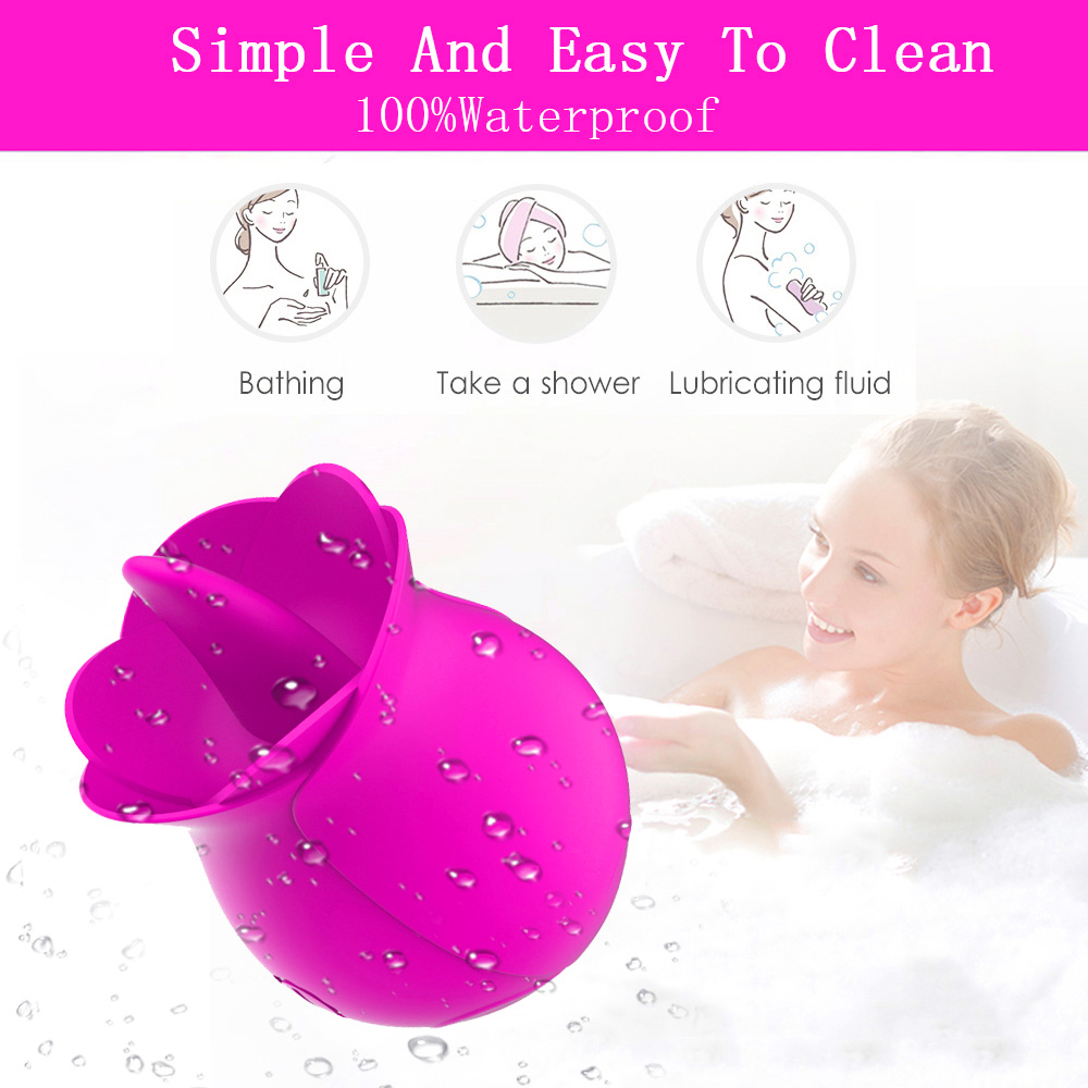 Rose Tongue Vibrator Clitoral Stimulator