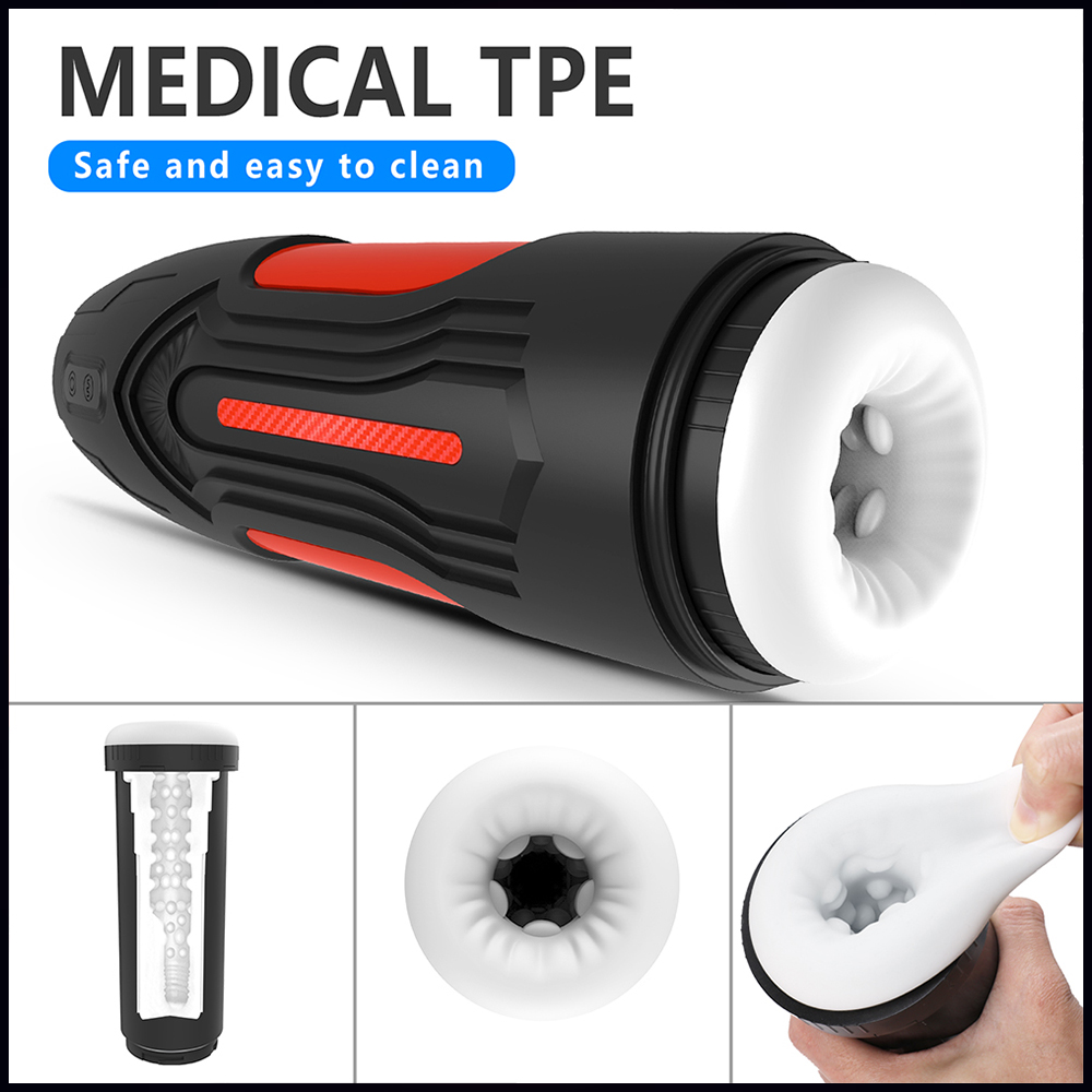 2-in-1 Sucking Vibration Automatic Blowjob Masturbation Cup