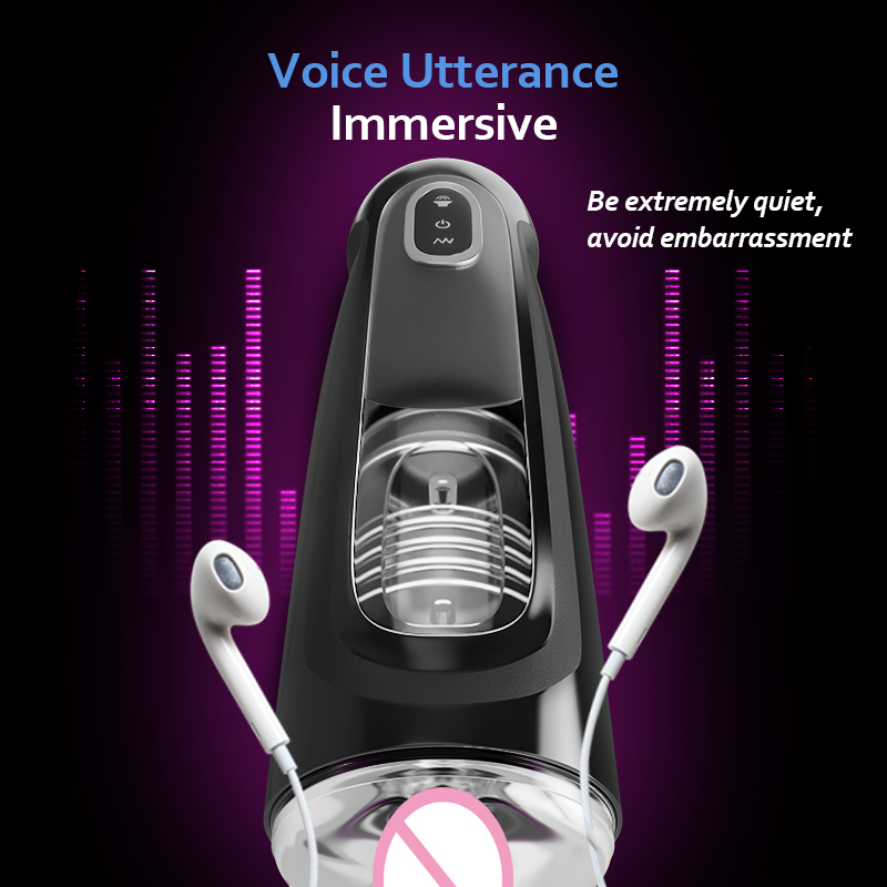 Hand-free Automatic Rotate Male Masturbation Cup