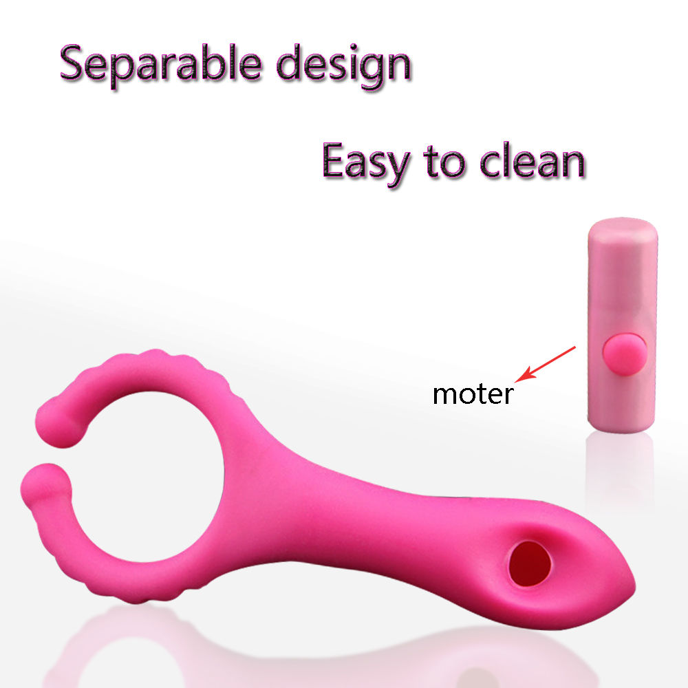Silicone G Spot Stimulate Vibrators Dildo Nipple Clip Couple Sex Toy