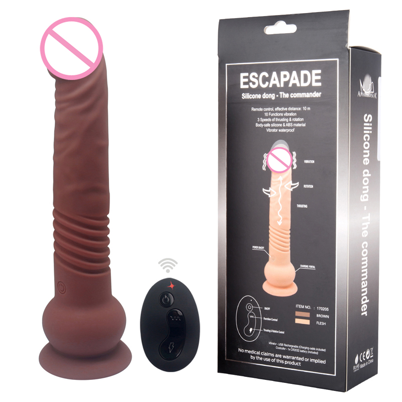 The Commander Remote Control Telescopic Vibrating Dildo