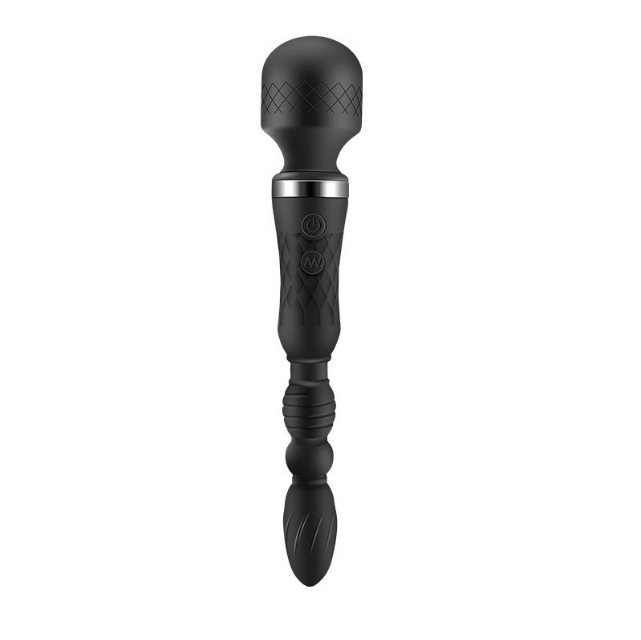 Double Head Wand Vibrator With Anal Plug
