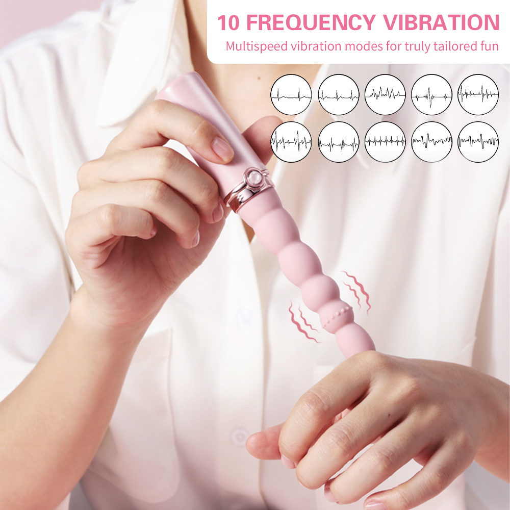 Lipstick Vibrator Anal Beads G-spot Stimulator Prostate Massager
