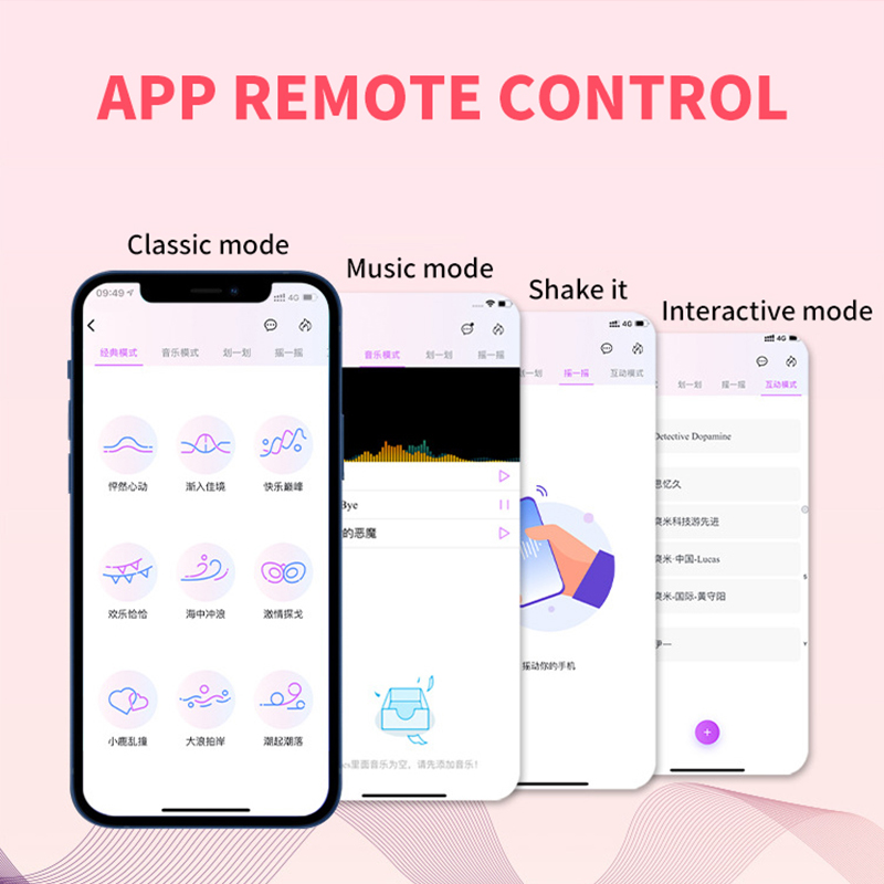 9 Frequency Heating Wearable Stimulator Rechargeable App Remote Control Vibrator Invisible Massager