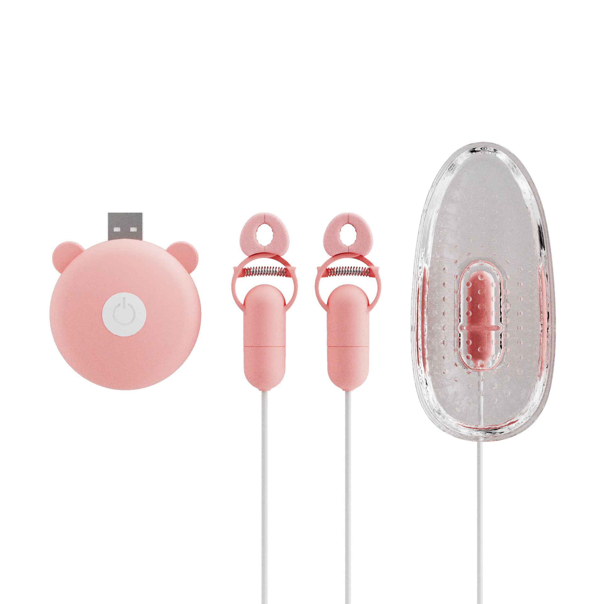Vibration Breast Clips With Clit Sucker