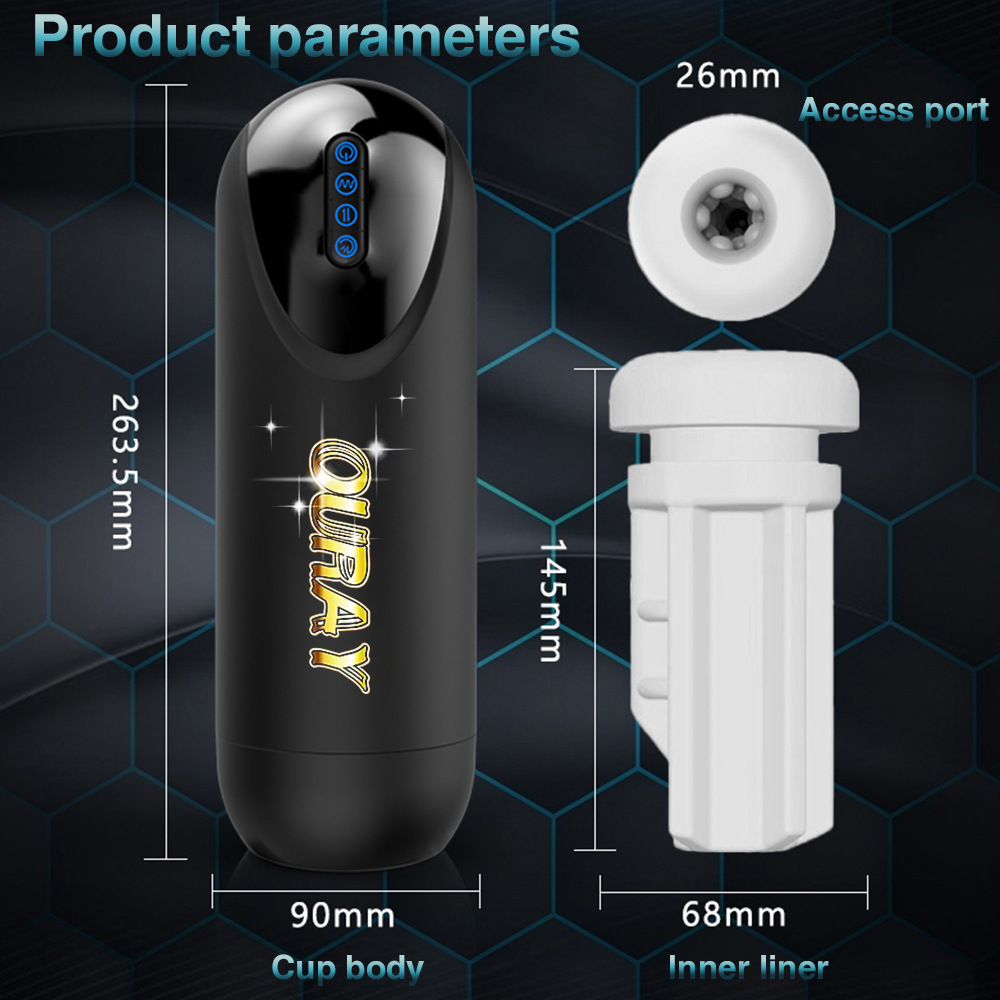 Aircraft Cup Fully Automatic Retractable Sucking Pronunciation Masturbator