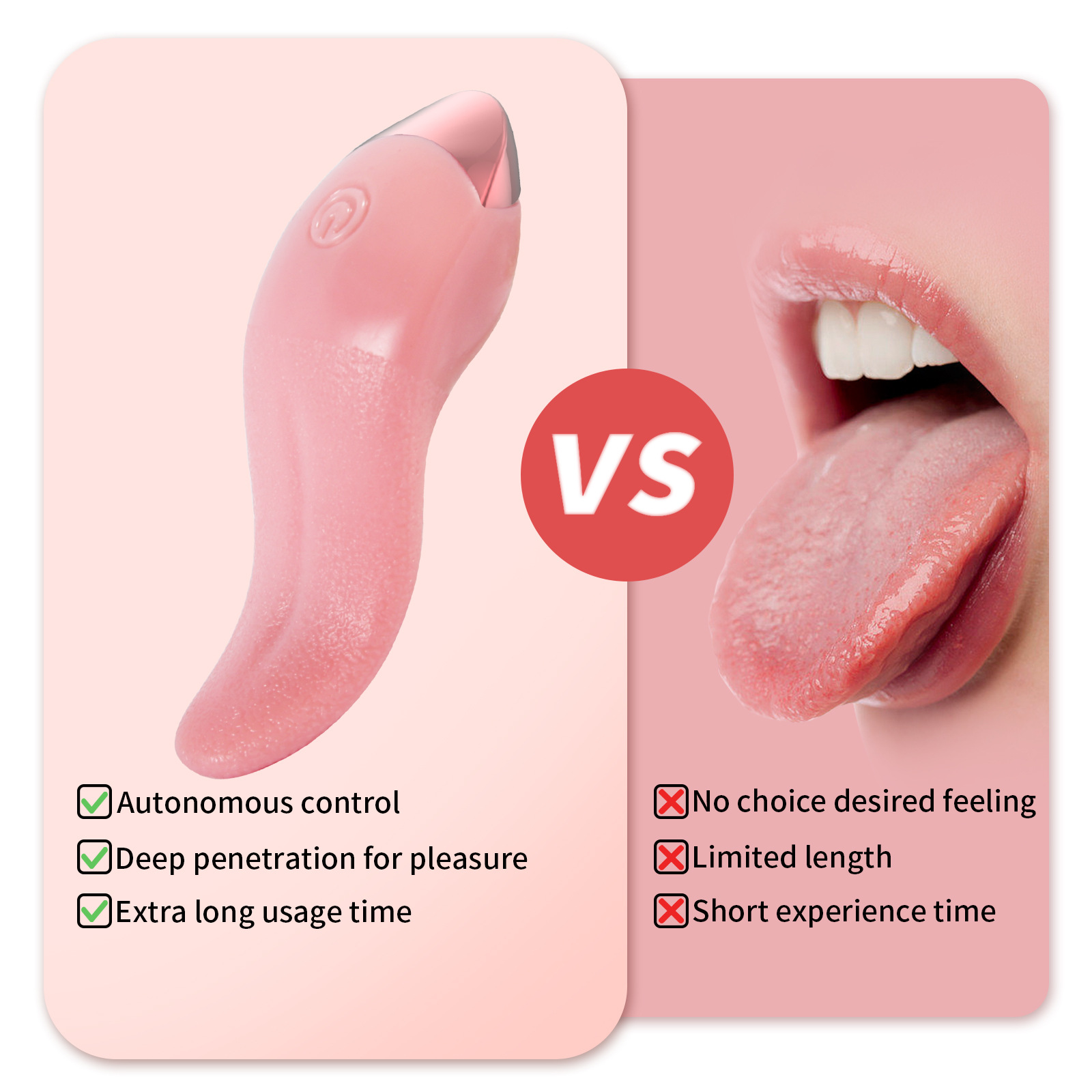 silicone Tongue-licking Vibrator