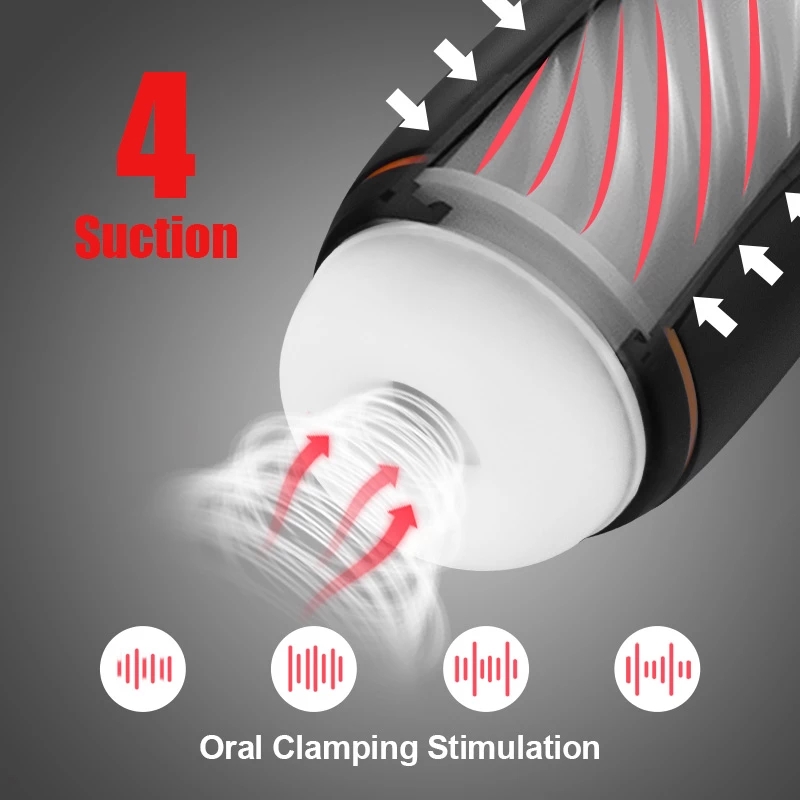 6 Vibration Sucking Automatic Masturbation