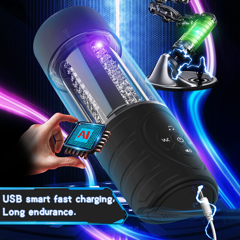 Real Voice Automatic Rotation Vibration Male Masturbator