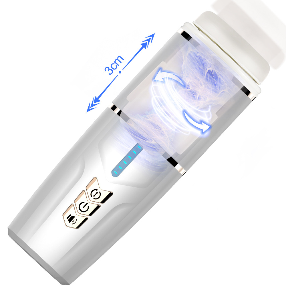 Fully Automatic Male Aircraft Voice Type Rotating Telescopic Vibration Masturbator