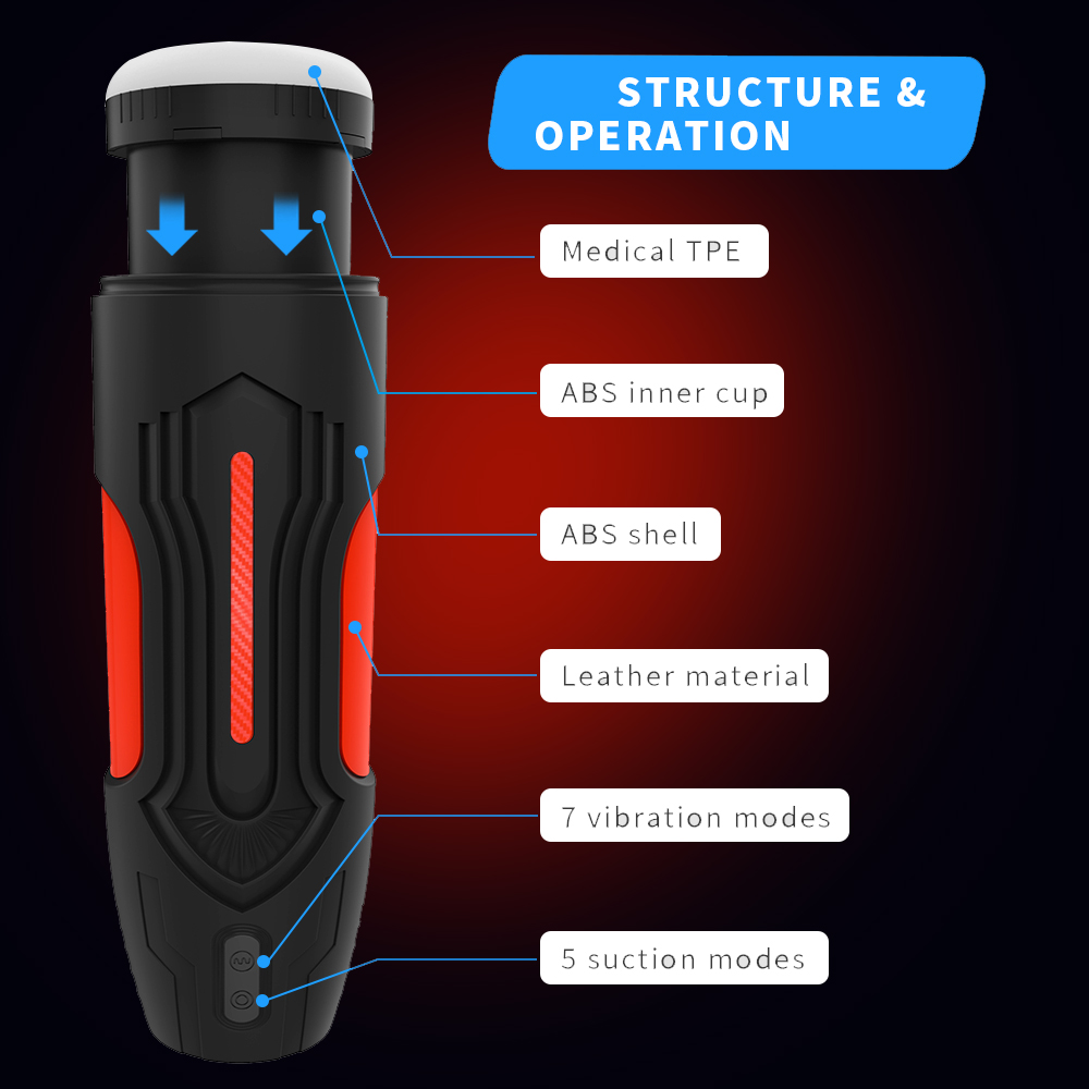 2-in-1 Sucking Vibration Automatic Blowjob Masturbation Cup