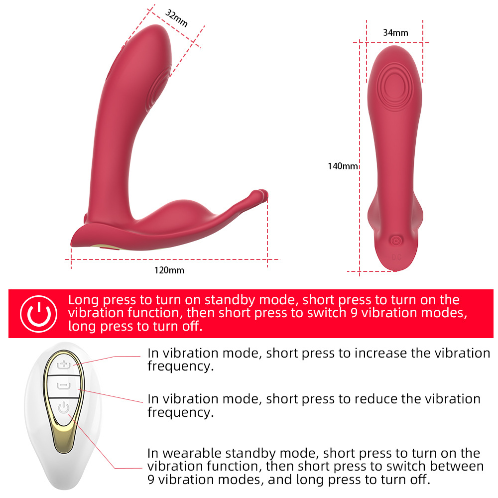 Tapping Tip 9-pattern Vibrator P-spot Mixed Orgasm Anal Nipple Clitoral Vaginal Stimulation