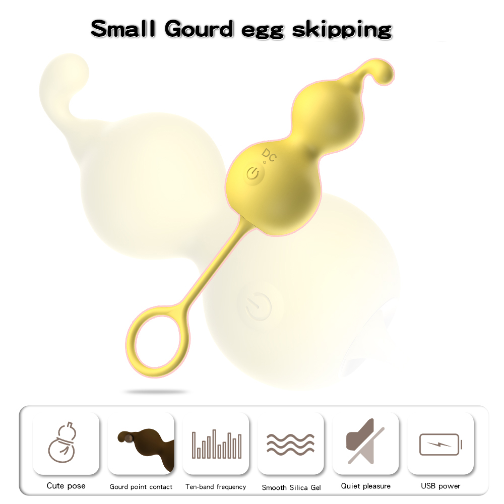 Gourd Heating G-spot Vibrator Anal Plug Vaginal Balls Kegel Exerciser For Adult
