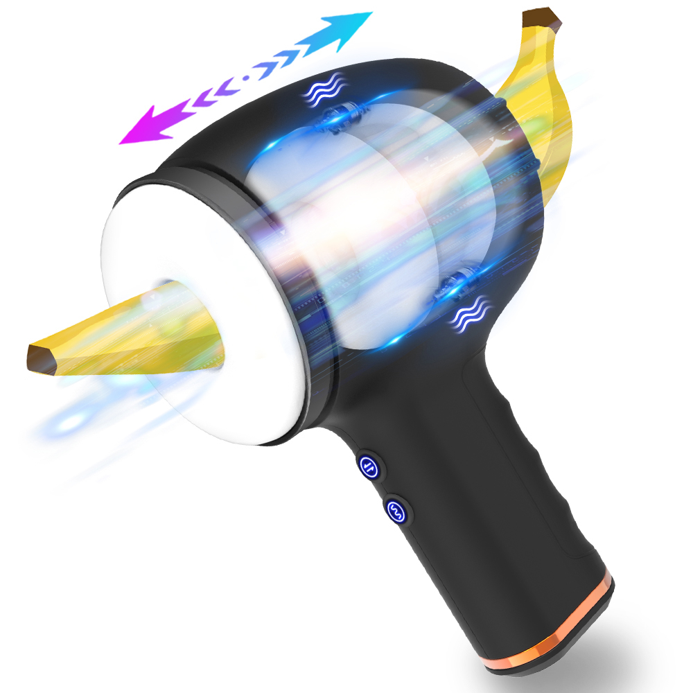 Automatic Telescopic Vibration Male Blowjob Sex Machine Masturbation Cup