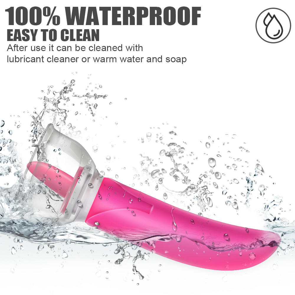 Tongue Licking Pump Clitoris G-spot Vibrator Dildo Vibrator