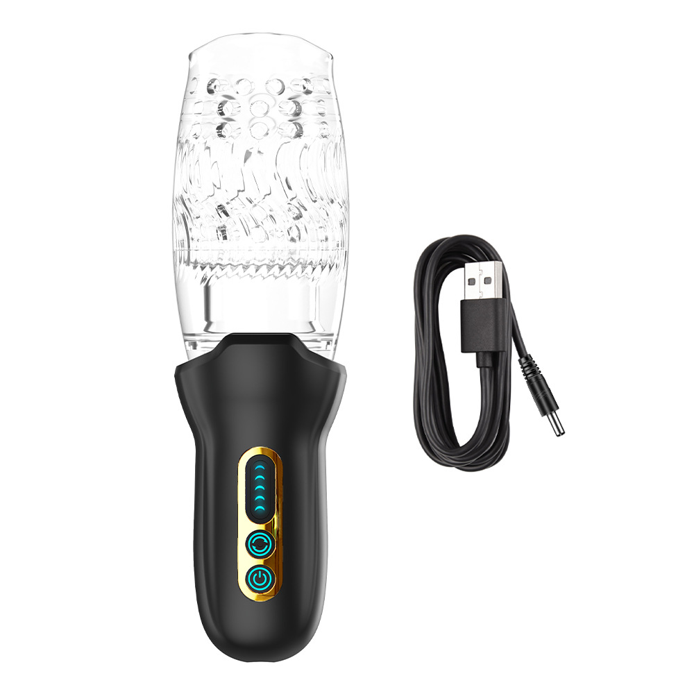 2.0 Version Rose Rotating Vibrating Oral Sex Masturbation Cup