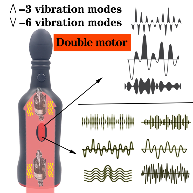 Sucking Airplane Cup Men's Multi Frequency Vibration Heating Masturbation Sexy Toy