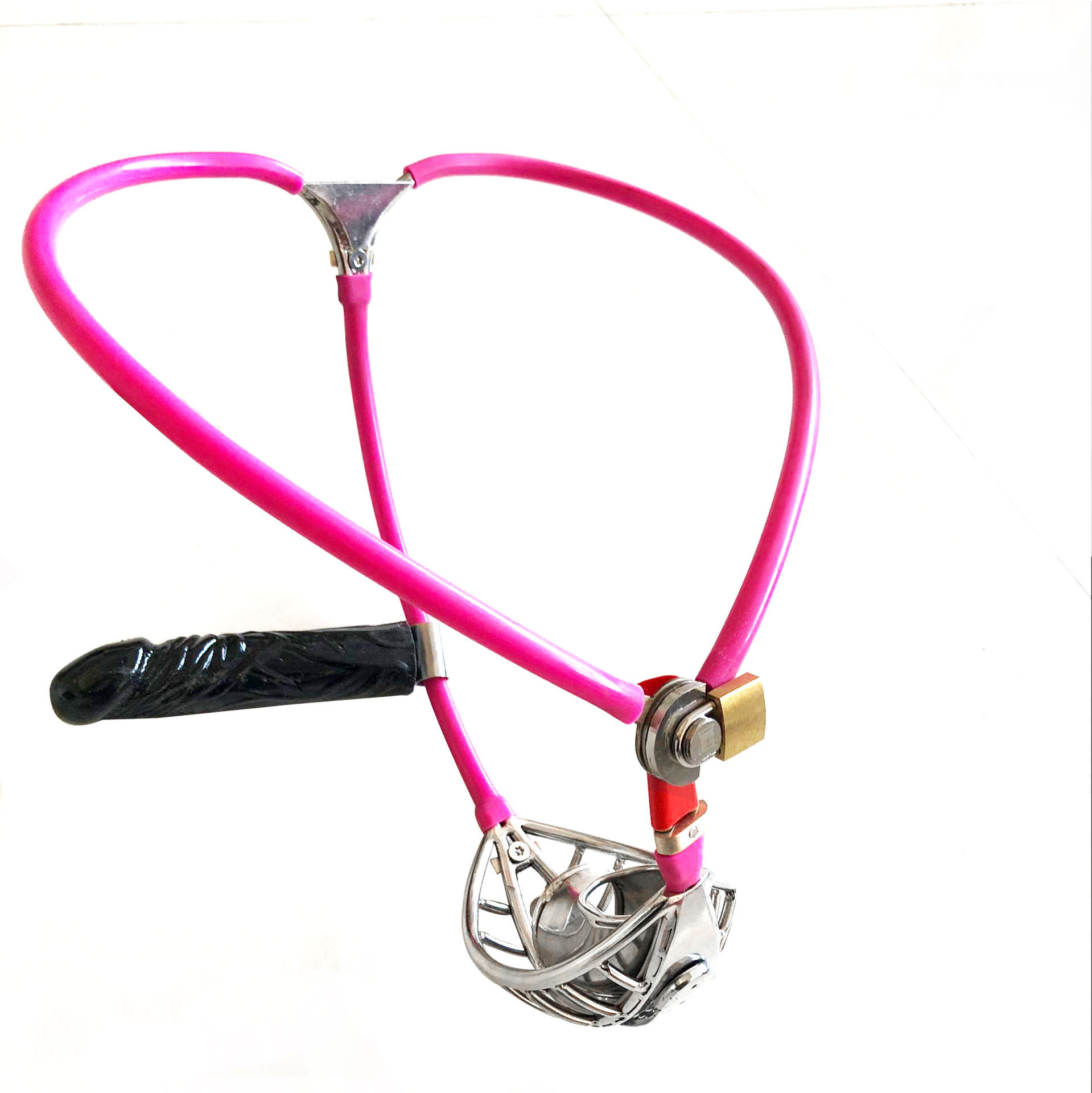 Invisible Male Adjustable Stainless Steel Wire Chastity Belt Ventilate Scrotum Groove Cock Penis Cage Anal Plug Adult Bondage Sex Toy