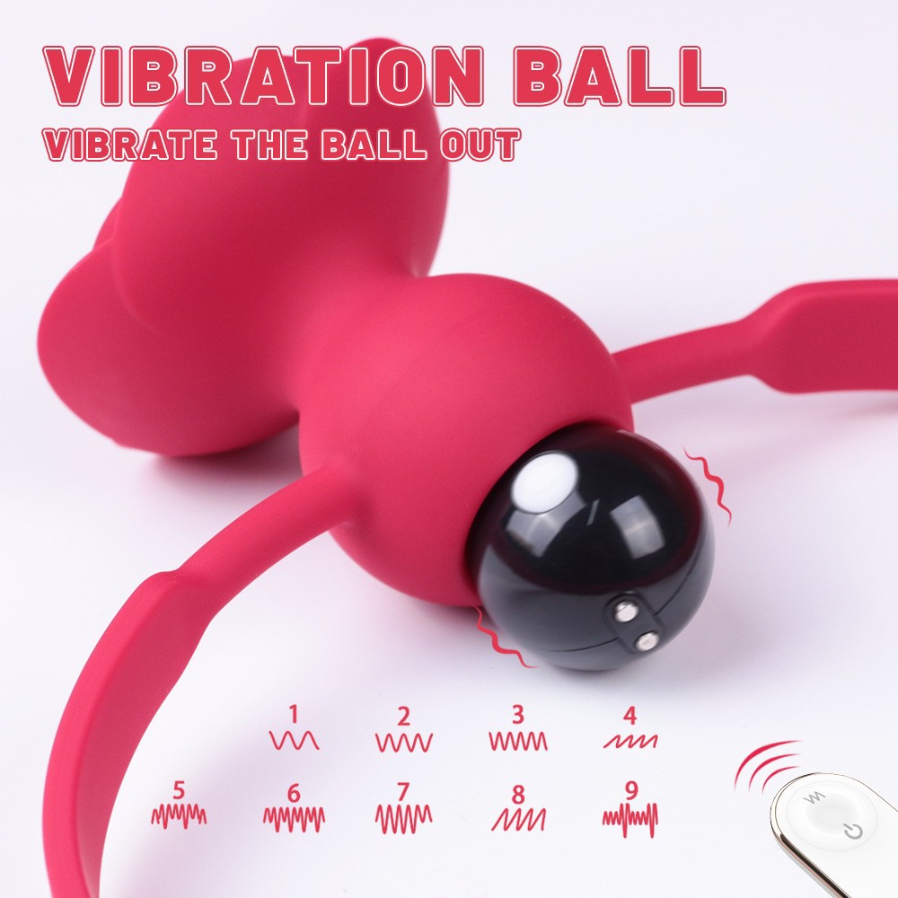 Vibrating Rose Ball Gag