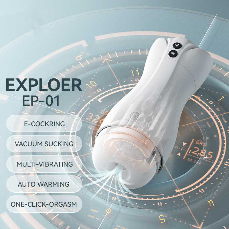 Ep-01 Sucking Vibrating Masturbation Cup Heating Air Bag Locking Training Cup Male Masturbator