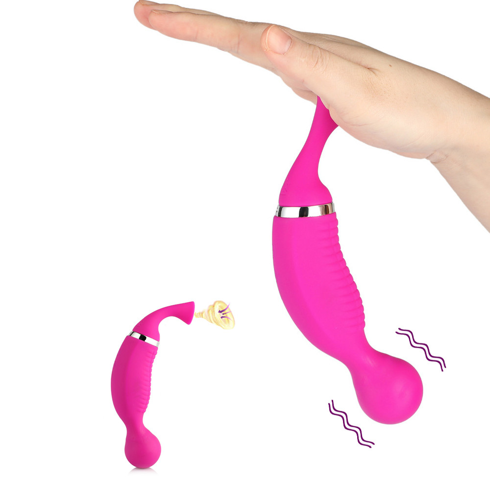 Seahorse Double Head High Intensity Clit Sucker Suction Vibrator