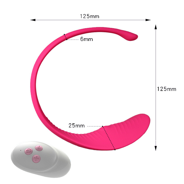 Wearable C-string Vibrator Wireless Remote T-back Silicone Clitoral Massager
