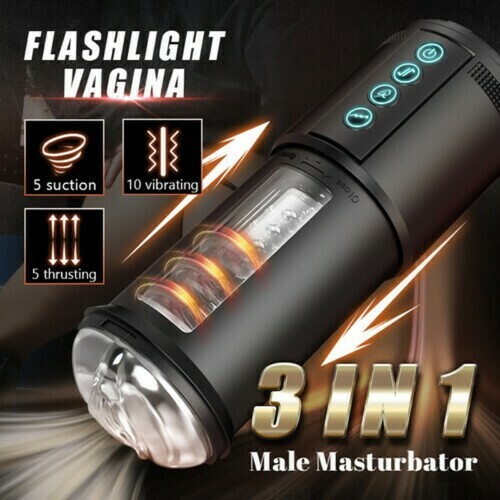 Automatic Vagina Sucking Masturbation Cup Telescopic Sucking Automatic Heating Masturbador