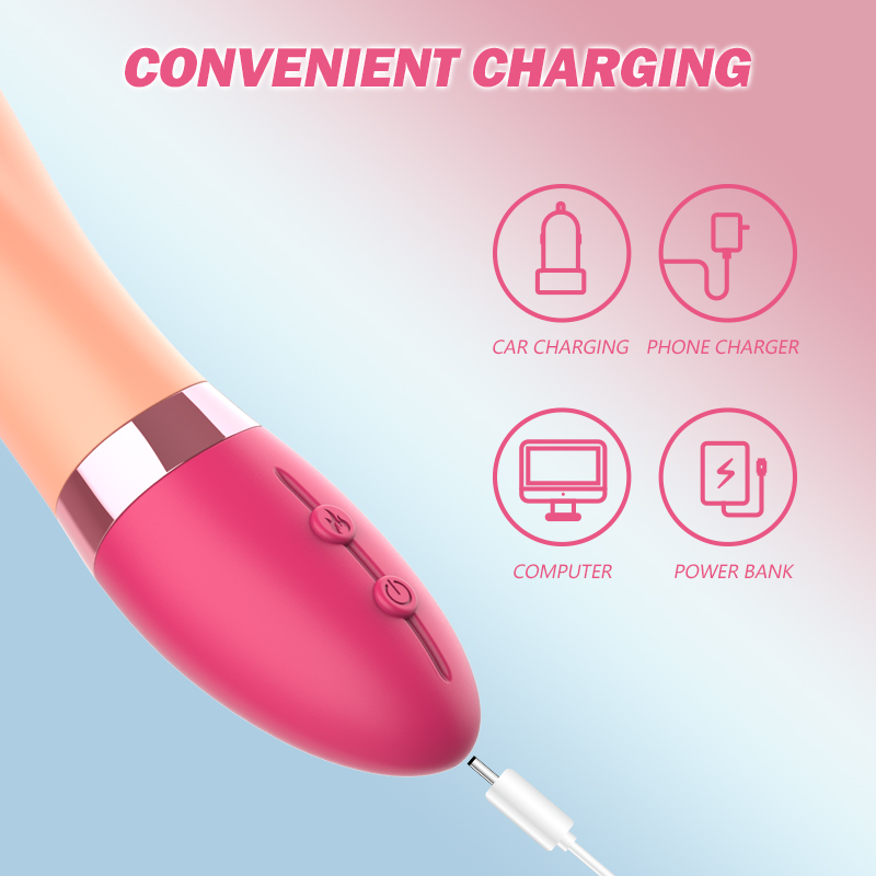 3-in-1 Swinging And Heating Tongue Vibrator