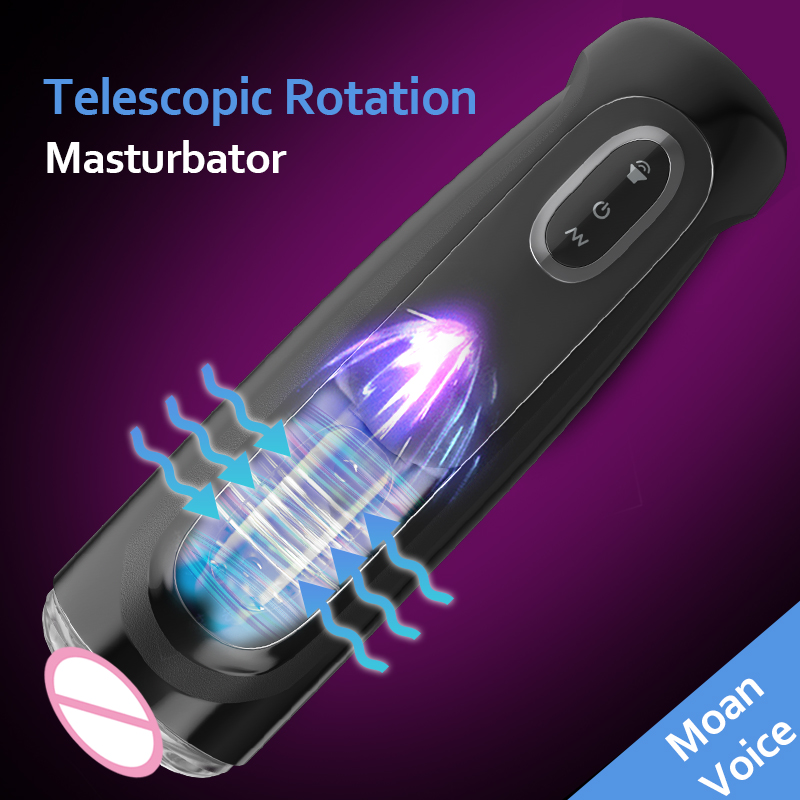 Hand-free Automatic Rotate Male Masturbation Cup