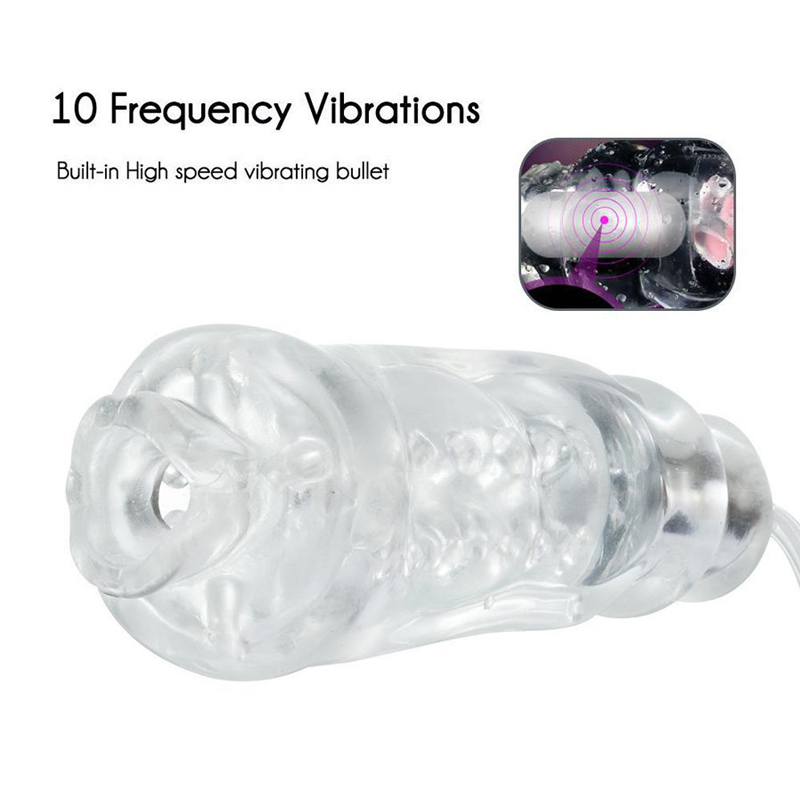 Blowjob Toys Sucking Vibrating Oral Sex Machine Electric Male Masturbator