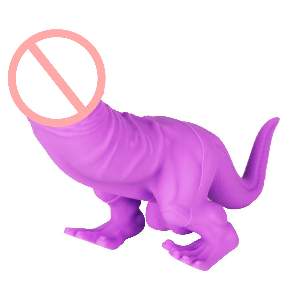 Alien Dinosaur Dildo Liquid Silicone Anal Plug Sex Toy For Adults