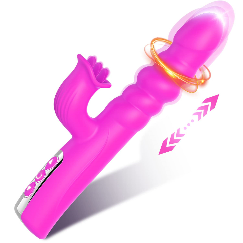 4 In 1 Thrusting Rotation Rabbit Vibrator G Spot Vibrator