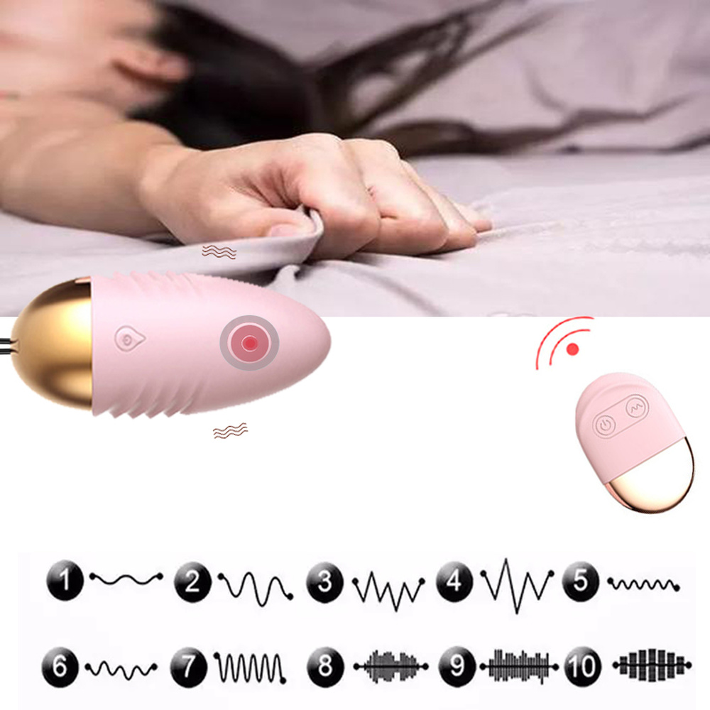 10 Speed Vibrating Balls G- Spot Clitoral Stimulator With Remote Control For Adult