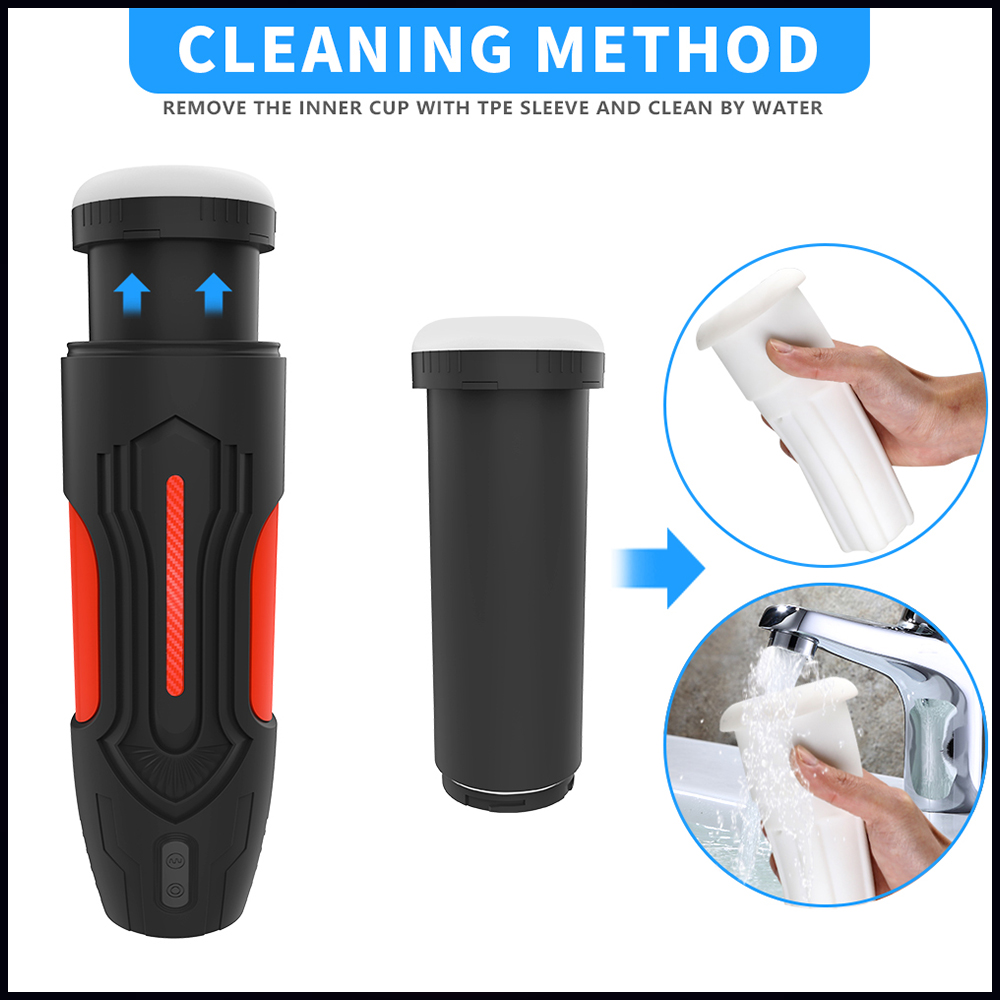 2-in-1 Sucking Vibration Automatic Blowjob Masturbation Cup
