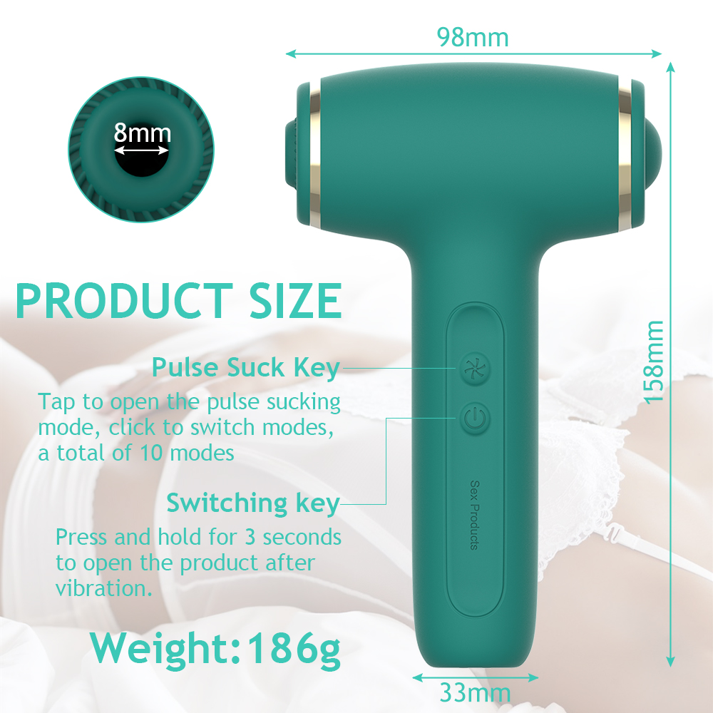 Dirce Hair Dryer Flapping Sucking Vibrator
